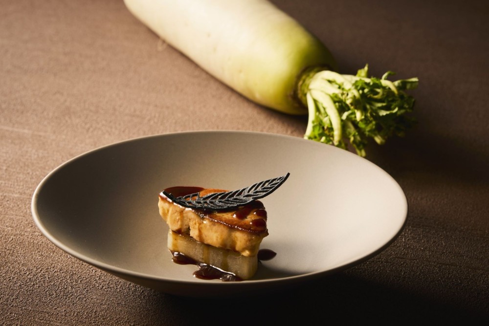 Foie Gras Poêle and Braised Daikon Radish