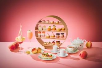 画像：【THE LOBBY LOUNGE】 8月1日～9月7日限定　甘くほどけるピーチピンクが奏でる 桃アフタヌーンティーが登場