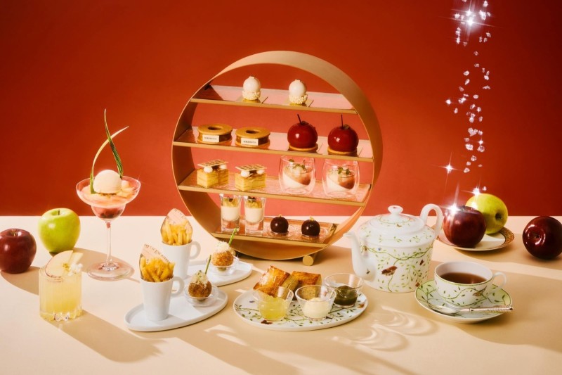 画像：【THE LOBBY LOUNGE】 11月3日～11月30日限定　ハイジュエラー 「MIKIMOTO（ミキモト）」 とのコラボレーションを開催　第一章は艶やかな紅い果実が奏でる、甘く高貴な調べ　「りんごアフタヌーンティー」