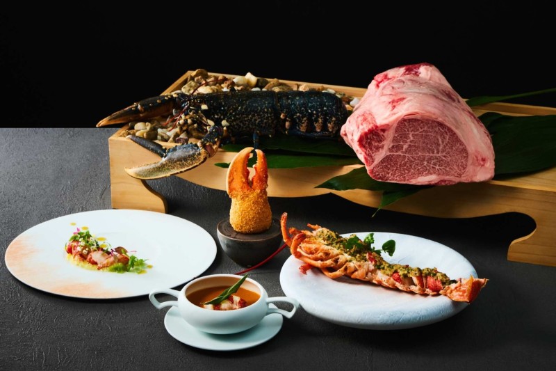 画像：[Teppanyaki MIZUKI] Menu Homard Bleu; Autumn Teppanyaki Dinner Course Where You Can Savor a Whole Blue Lobster